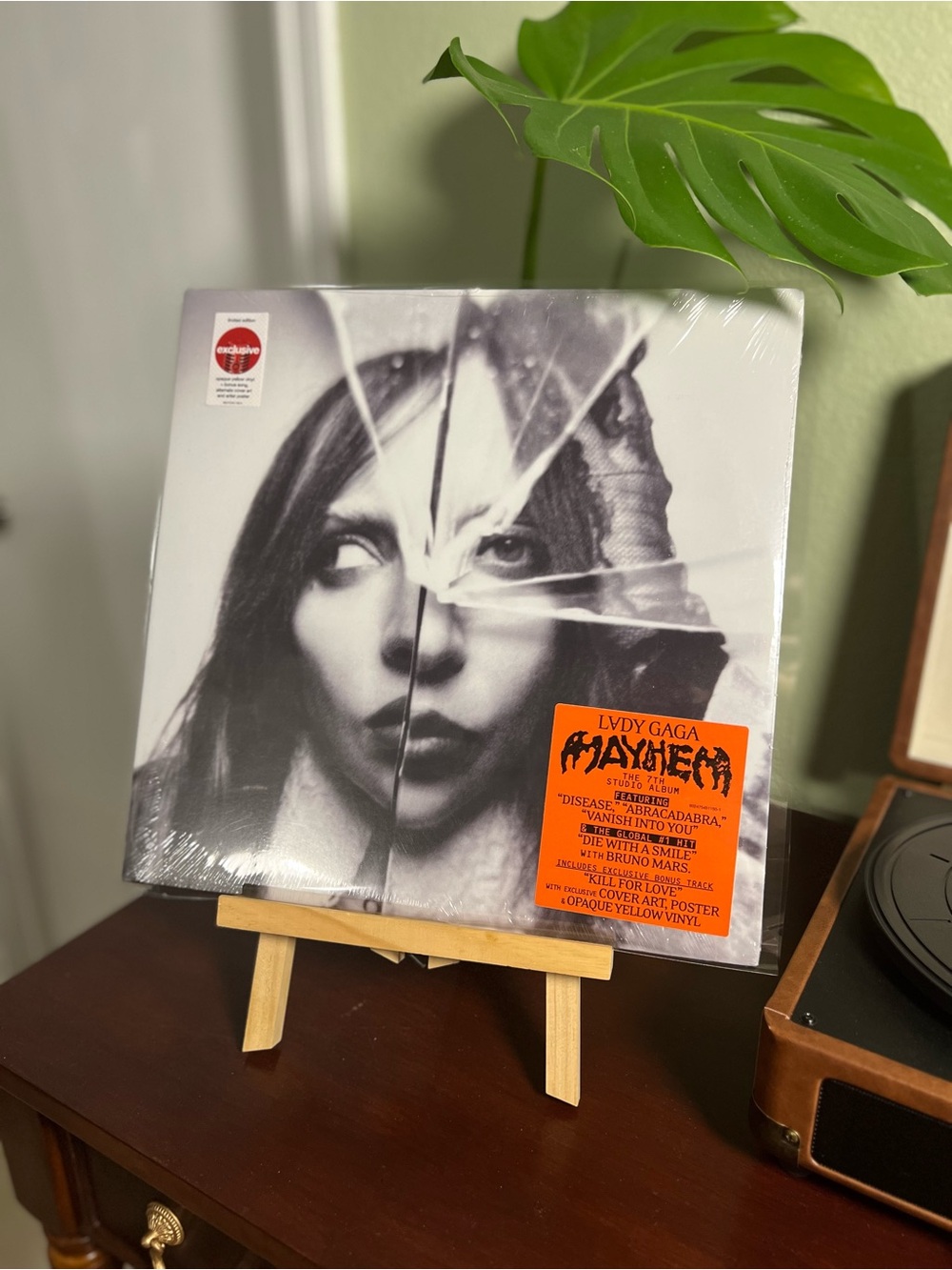 Lady Gaga MAYHEM Target Exclusive Opaque Yellow Vinyl 2LP NEW SEALED + Poster